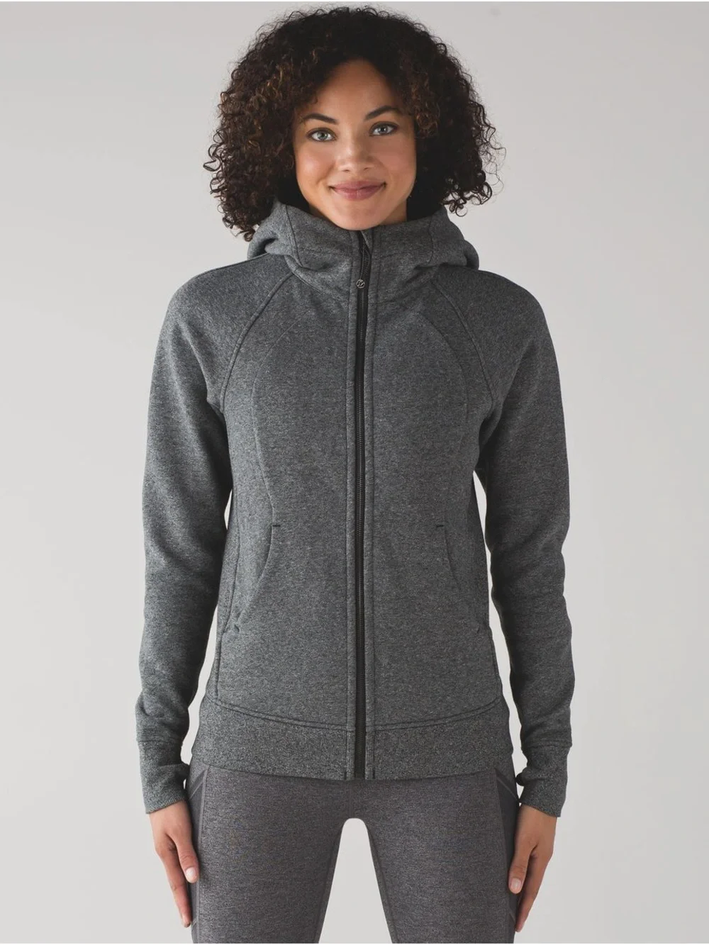 lululemon athletica Charcoal Gray Scuba Hooded Jacket